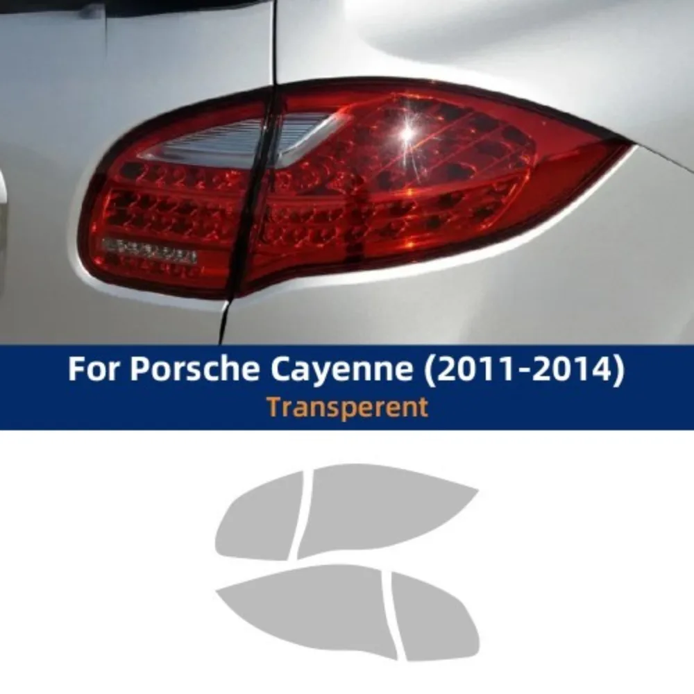 TPU Car Headlight Protective Film For Porsche Cayenne 2011-2014 PPF Transport & Smoke Anti-Scratch Auto External Accessories