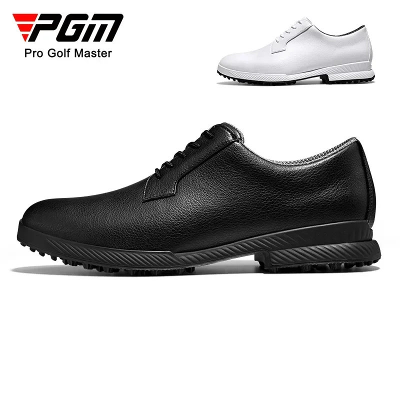 

PGM Golf Shoes For Men's British Style Sports Men's Shoes Patent Anti Slip Shoe Nails Waterproof