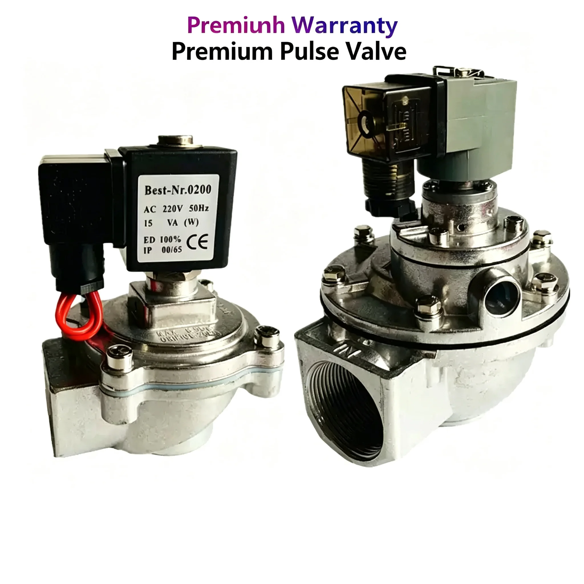 1 Inch Right-Angle Bag Pneumatic Dust Collector DMF-Z-20S/25/40/50J DC24V Solenoid Valve Pulse Valve