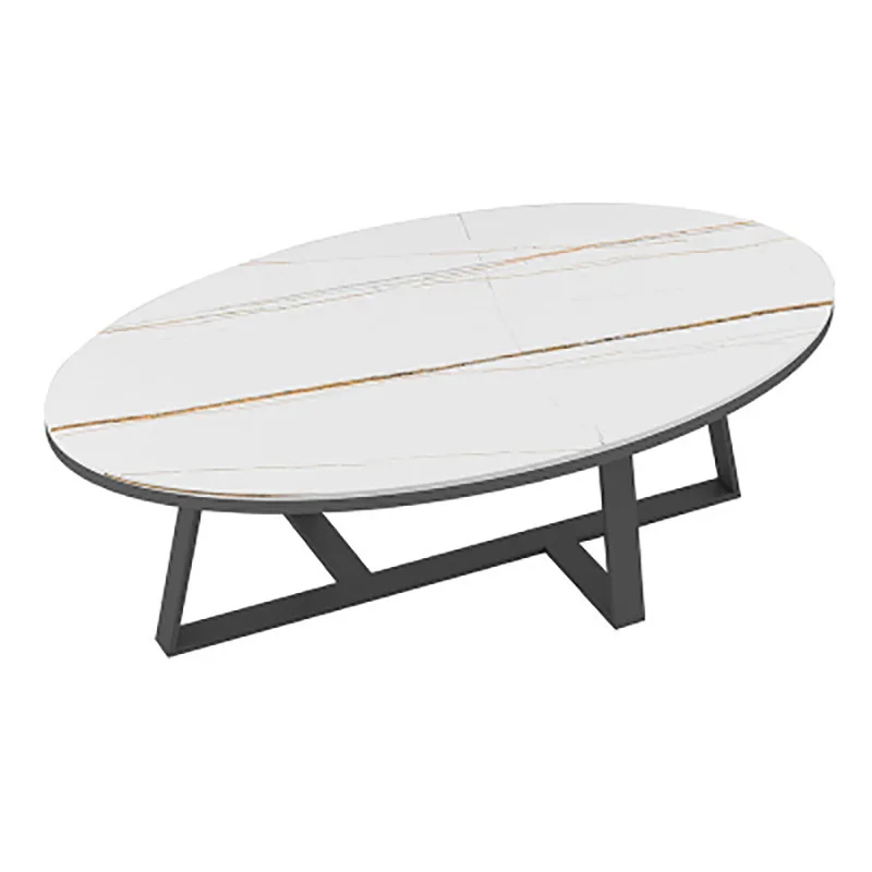 

Nordic slate marble coffee table, modern simplicity, Italian slate wrought iron in the living room