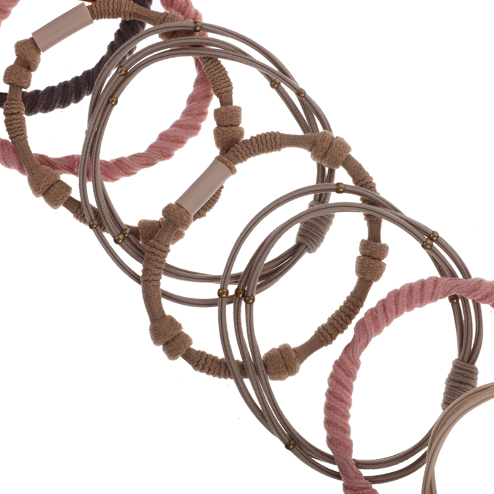 

20 Pcs Retro Hair Tie Ties Ropes Girl Elastic Boho Cute Seamless Women's Accessory Accessories