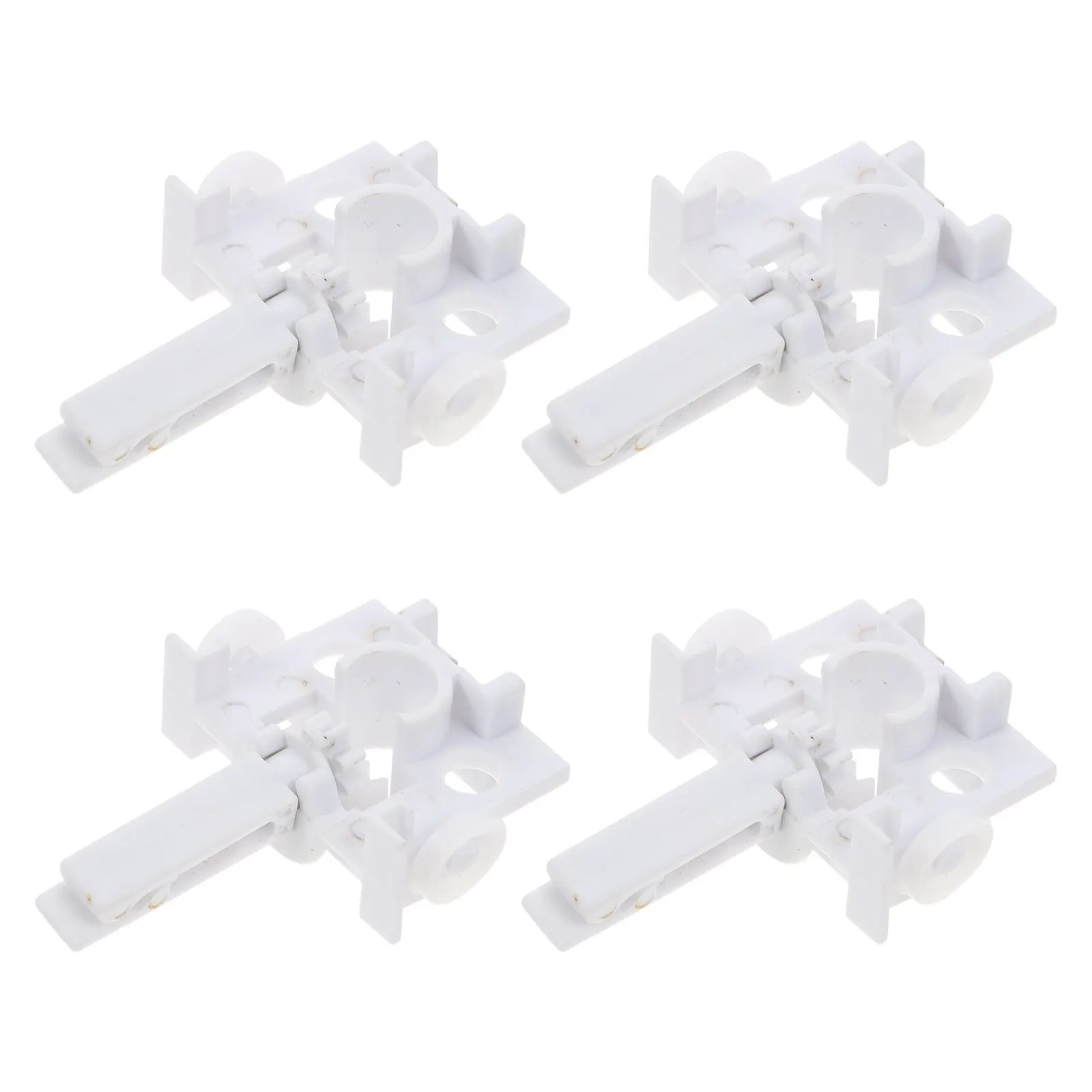 4Pcs White Plastic Vertical Blind Repair Carrier Transparent Compact Design Easy Install No Drill Needed Blinds Replacement