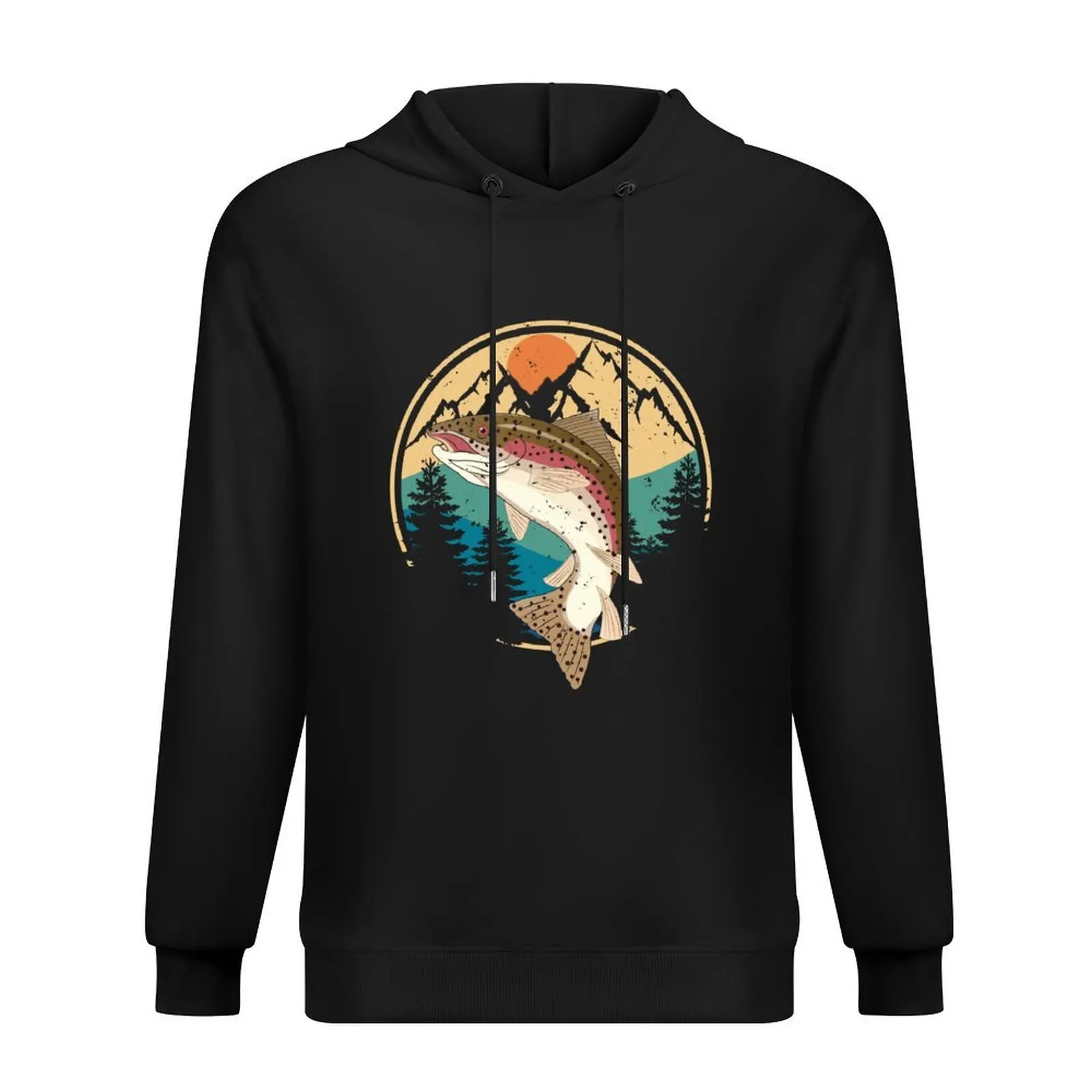 

Steelhead Trout Fishing - cool trout fishing Hoodie autumn new products hooded shirt male clothes men clothing man hoodie