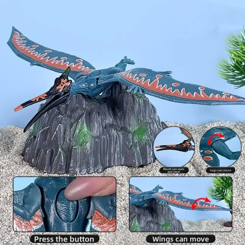 Plastic Simulation Dinosaur Action Figures Joints Movable Handmad Realistic Dinosaur Model Toy Ornament Animals Figure