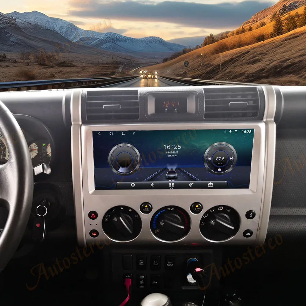 12.3 Inch Android 14 For Toyota Cruiser 2008-2015 Car Multimedia Player GPS Navigation Auto Radio Tape Recorder Head Unit Stereo