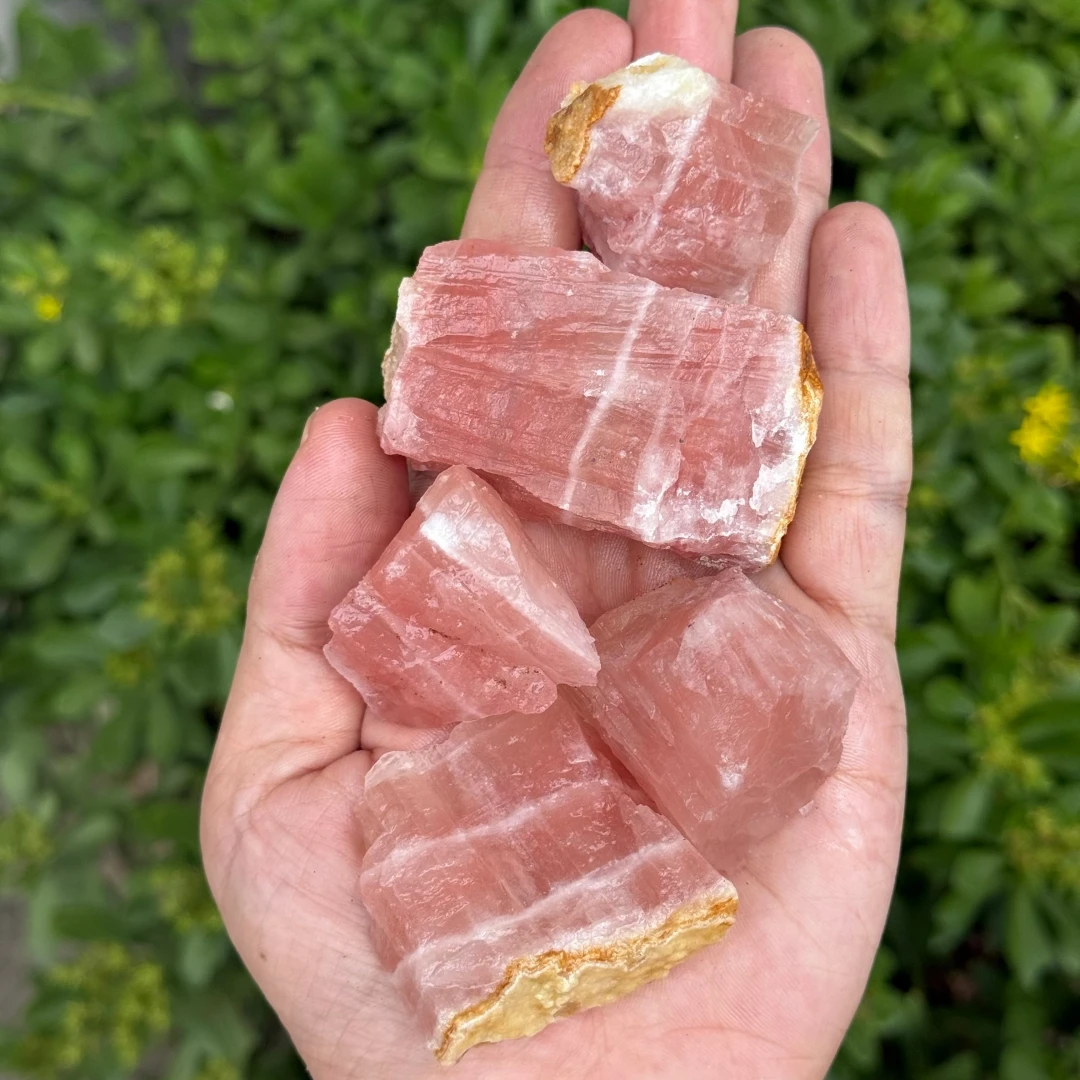 Natural Caribbean Calcite Tumbled Stone Polished Caribbean Blue Calcite Crystal Palm Stone Mineral Specimen Home Decor Gift
