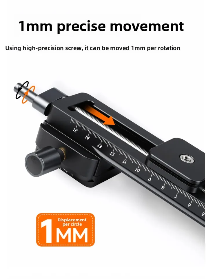 Micro single SLR camera for macro photography Tripod Guide Clamp Seat Quick Release Plate Gear Slide