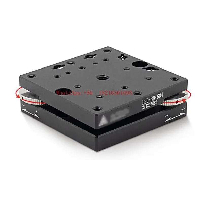 Limited Offer LSD-BD-604 Manual 2-axis Tilt Platform - Precise Fine-tuning Tilt Line Rotation Optical Displacement Slide