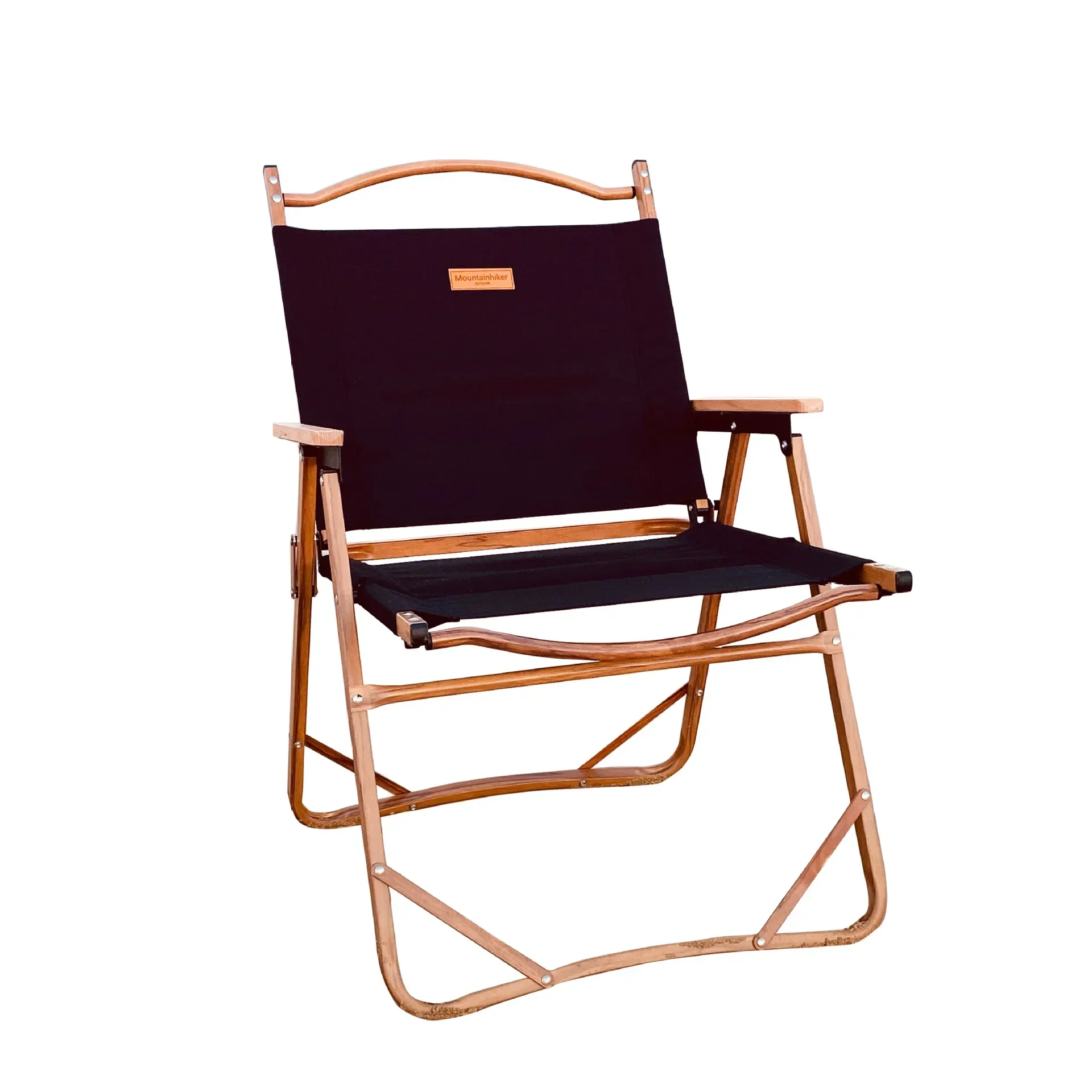 

Aluminum alloy Kermit chair wood grain outdoor folding chair camping