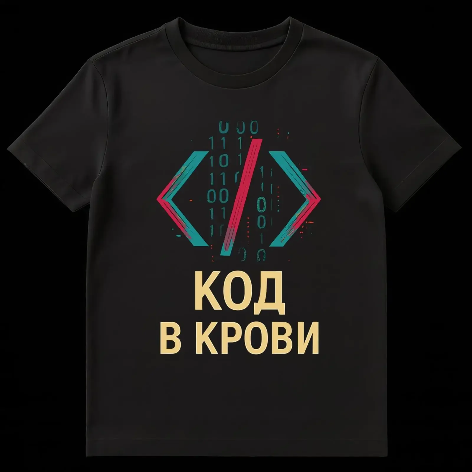 Russian T Shirt Developer Code In Blood Tech Identity Programming Enthusiast vintage Washed Versatile homme Stylish