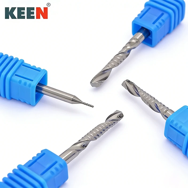 

Фрезы концевые Keentools из цельного карбида вольфрама 3/4/5/6 мм, однозубые спиральные фрезы для ЧПУ, серия A