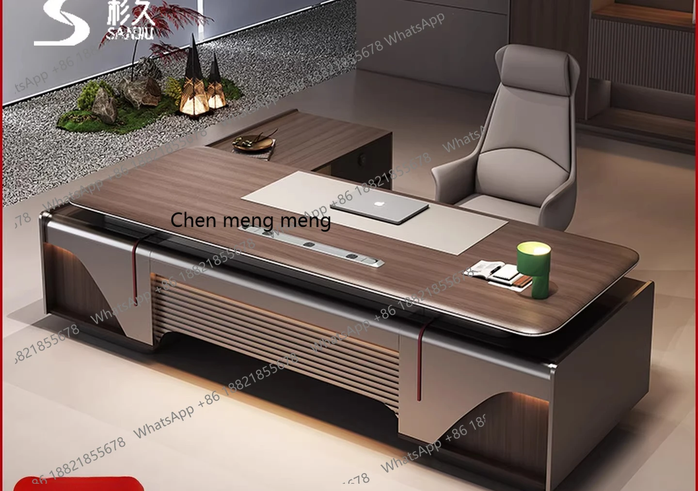

Light luxury senior sense Chairperson's office President's desk, modern simplicity