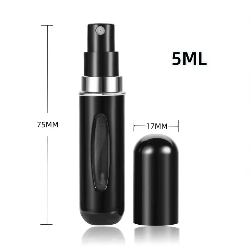 Neue Heiße 5 stücke Sets Tragbare 5 ml Parfüm Nachfüllflasche Nachfüllbare Spray Duft Pumpe Leere Zerstäuber Kosmetische Behälter Reise geschenk – Detail 1