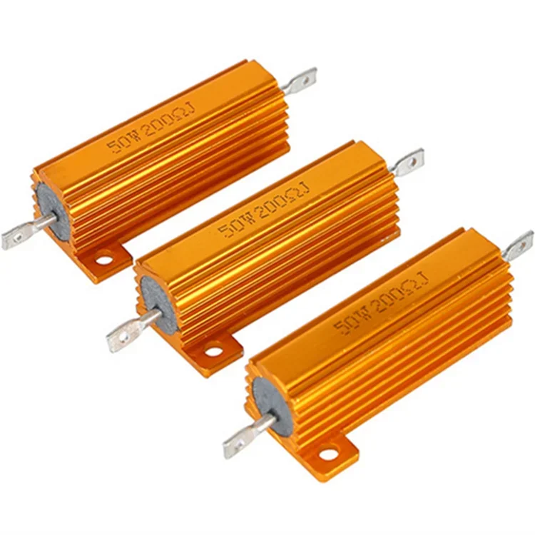 

RX24 Aluminum Shell Resistor 50W 1.2R 1.5R 2R 2.2R 2.5R 2.7R 3R 3.3R 3.9R 4R Winding Resistor