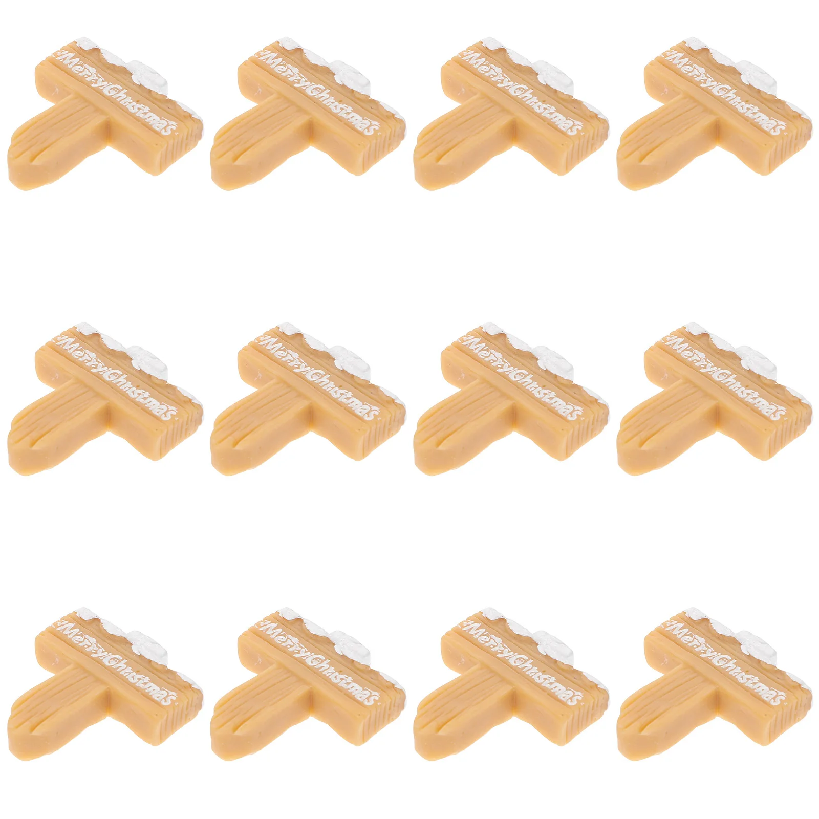 

12Pcs Mini Christmas Word Plate Decor Creative Xmas Resin Ornament Home Desktop Landscape Adorn Word Board Resin Xmas Decor