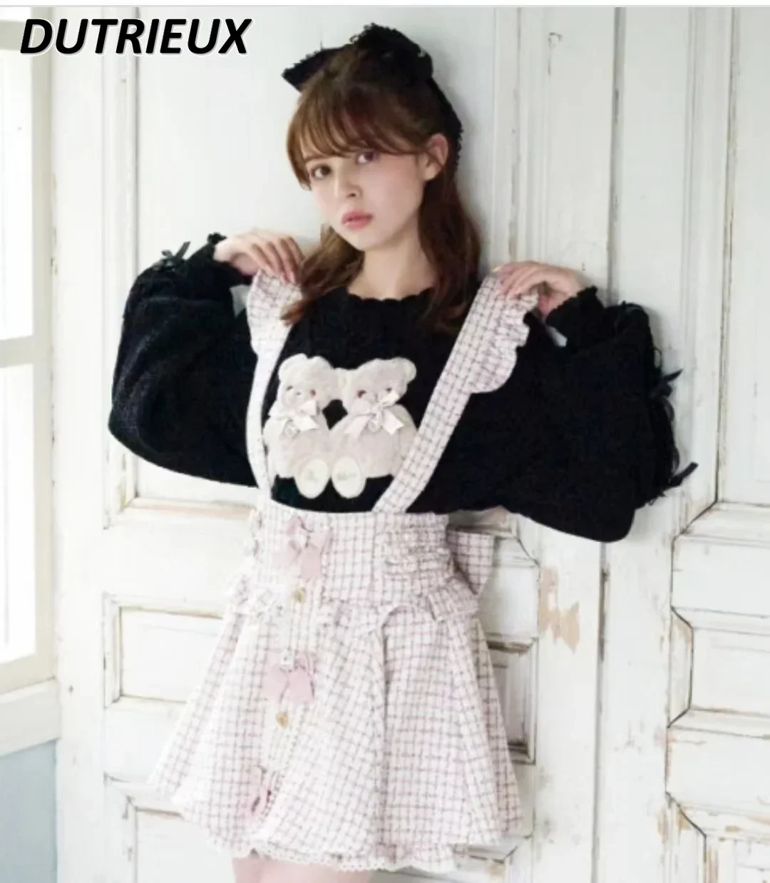 2023 New Autumn Winter Women\'s Sweater Top Janpanese Style Knitted Pullover Sweet Casual Loose Cute Knitted Sweater for Lady