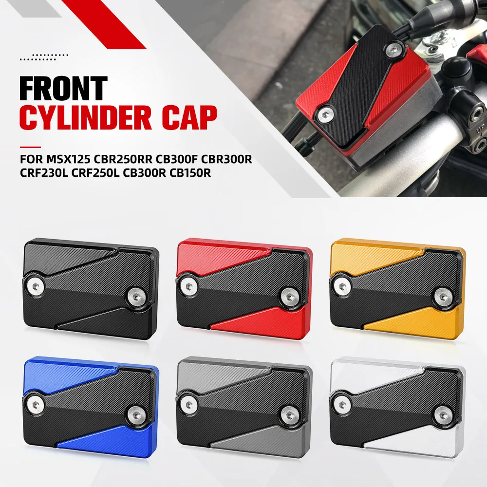 

For HONDA MSX125 CBR250RR CB300F CBR300R CRF230L CRF250L CB300R CB150R Front Brake Clutch Fluid Reservoir Cap Cover Slider Guide