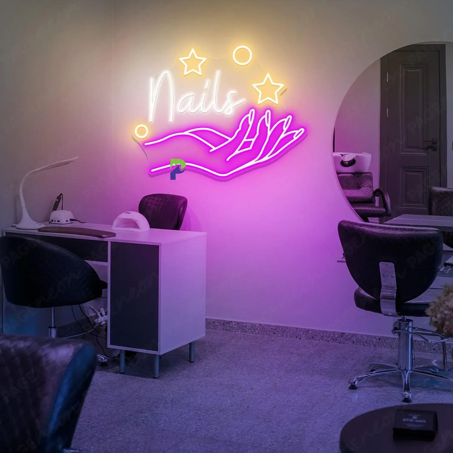 

Nail Salon Neon Sign Business Art Wall Light USB LED Light for Beauty Store Room Bar Makep Room Bedroom Decorations Gift
