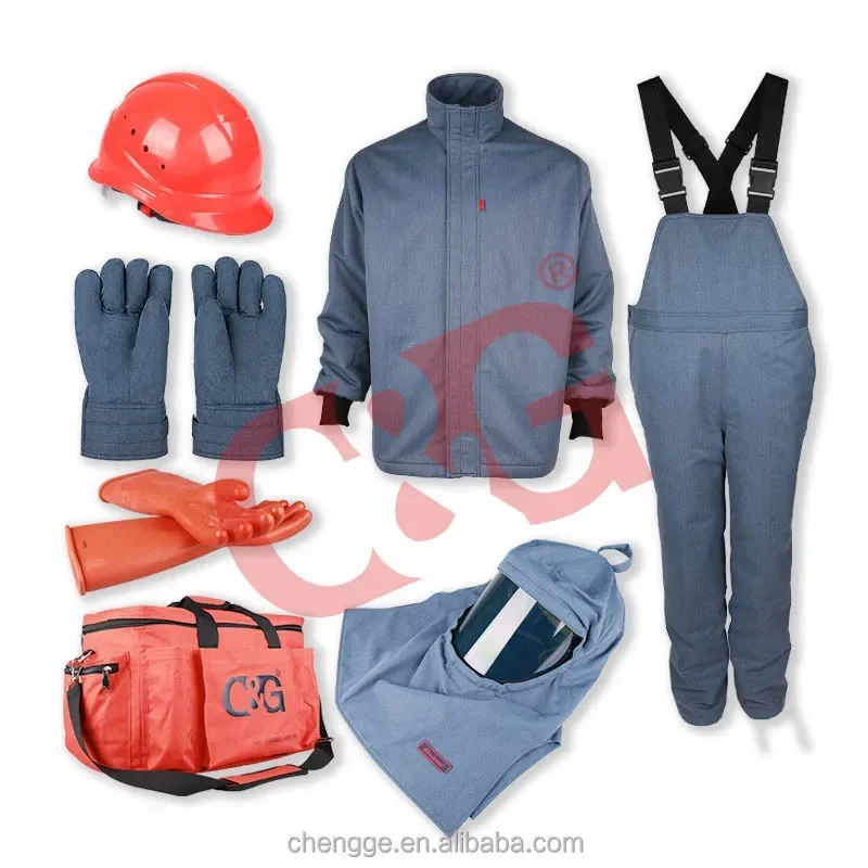 Abbigliamento Arc Flash Elettrico Ppe Ropa Protectora De Seguridad Electrica De Arco Electrico Kit di protezione Flash Arc