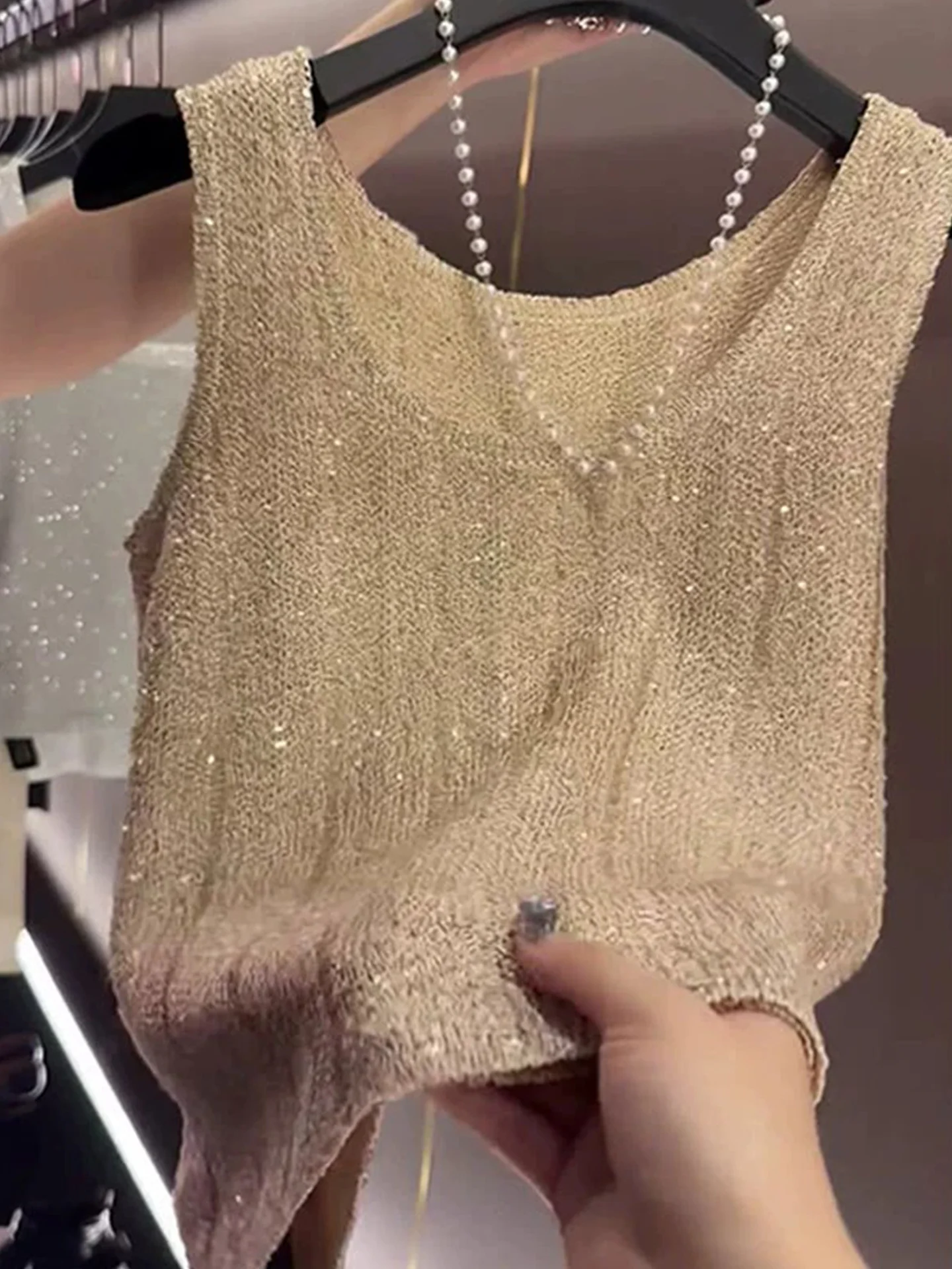 سترة صيفية محبوكة من الحرير الجليدي سترة ناعمة صديقة للبشرة ومتعددة الاستخدامات للنساء تصميم أنيق للعمر للتنقل Sle