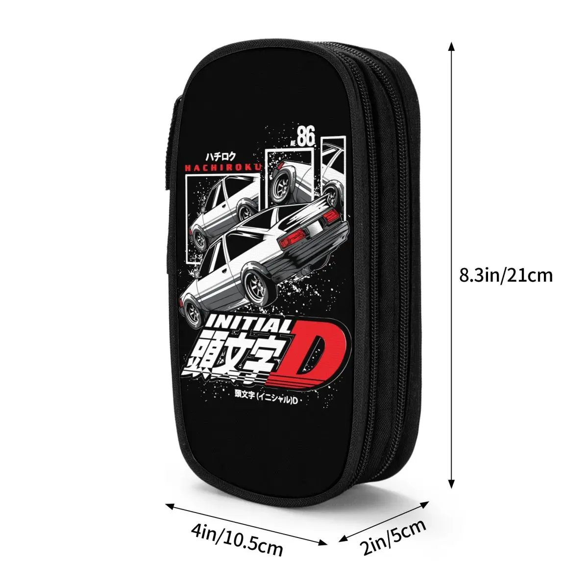 جميل الأولي D سباق مقلمة AE86 أنيمي قلم رصاص الحقيبة القلم الاطفال أكياس تخزين كبيرة الطلاب الهدايا المدرسية القرطاسية