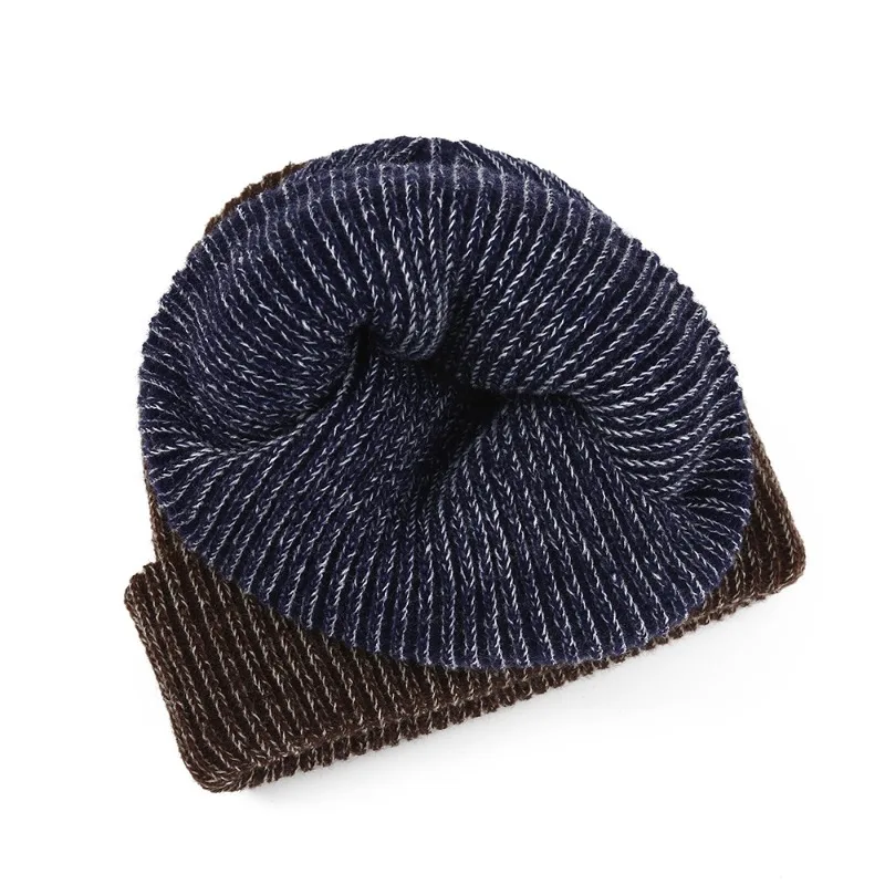 New Autumn Winter Thickened Fleece Knitted Hat Outdoor Warm Windproof Wool Hat Head Cover Men Women Fashion Versatile Cold Cap