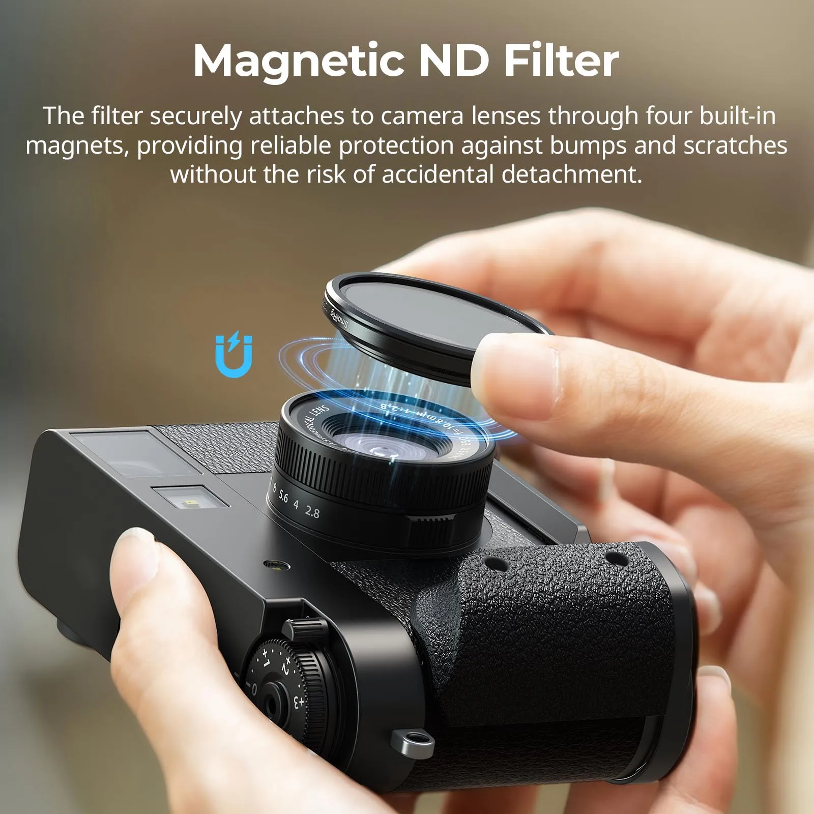 SmallRig 5225 X half Magnetic VND Filter ND2 - ND32 for FUJIFILM X half Black/Sliver Magnetic VND Filters Protect Camera Lenses