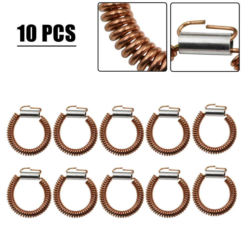 10pcs Stator Tension Spring, Copper+Stainless Steel Material, Perfect for Electric Hammer Angle Grinder 17mm Outer Diameter