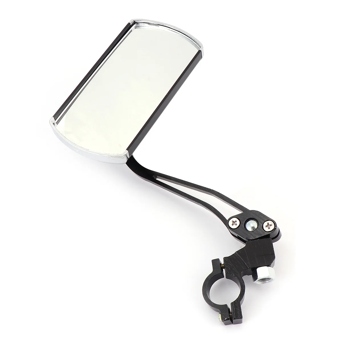 1 قطعة دراجة المقود مرآة الرؤية الخلفية سبائك الألومنيوم رؤية واضحة مقاومة للاهتراء سهلة التركيب مرآة الرؤية الخلفية السوداء