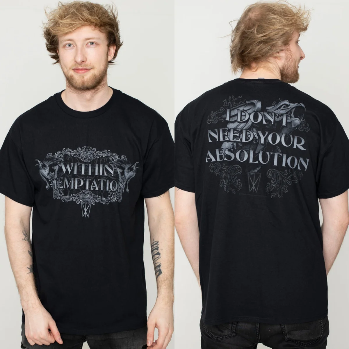 New Within Temptation Graphic Cotton T-shirt Unisex Summer Short Sleeve Fashion Brand Tee Luxury Casual Vintage Tees - view 5