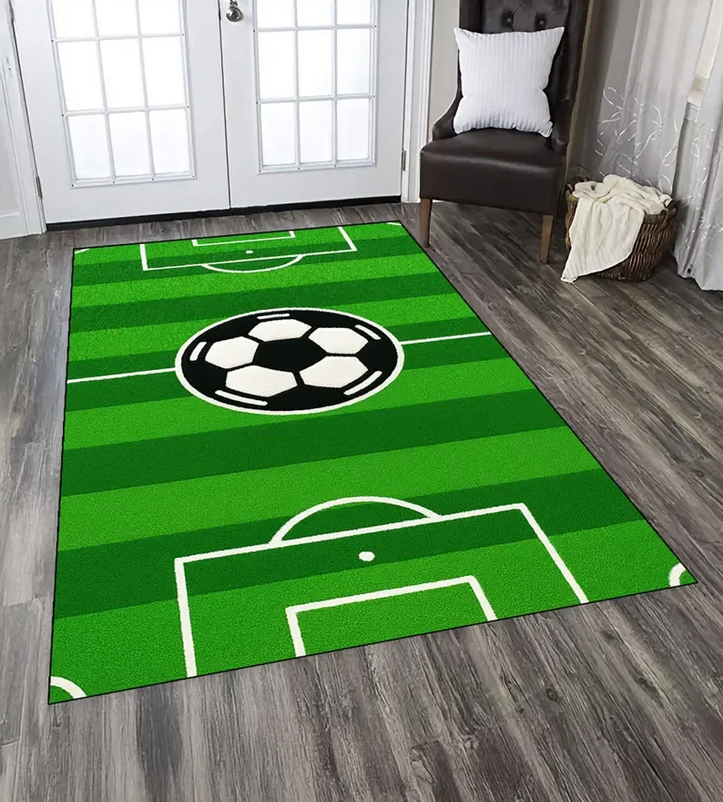 Children's Climbing Mat Game Carpet Basketball Court Football Field Rug Living Room Winter Warmth Anti Slip Feet Home Decoration