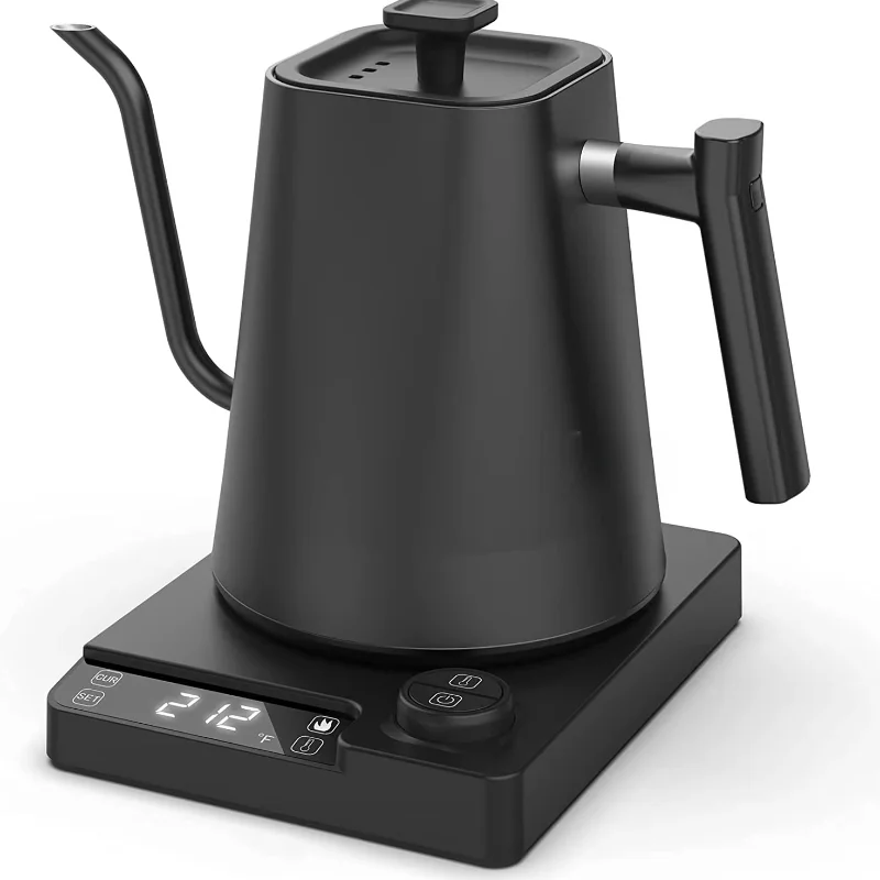 

1200W Adjustable Gooseneck Electric Kettle 1L Stainless Steel Coffee Pitcher