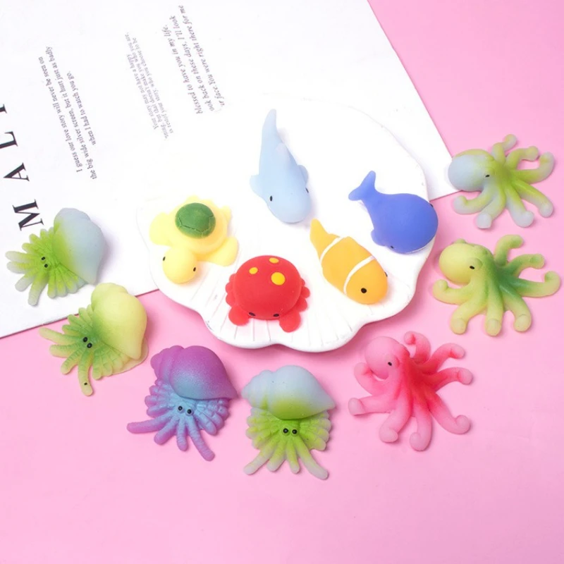 Pinch Le 스트레스 릴리프 해양 동물 시리즈 크리 에이 티브 귀여운 애완 동물 릴리스 스트레스 릴리프 장난감 무작위 배달 Juguetes Antiestrés