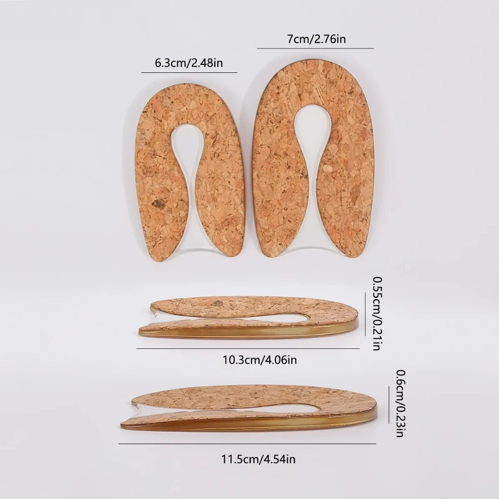 1 أزواج سيليكون جل U-شكل كعب وسادة امتصاص الصدمات U-شكل وسائد القدم لتخفيف آلام القدم كعب حامي كعب وسادة منصات #6