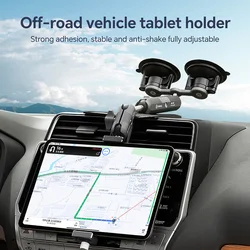 FANAUE Car Tablet Holder Suction Cup Mount with 1 inch Ball Supports for tablet Vehicle Windshields for RAM Mounts