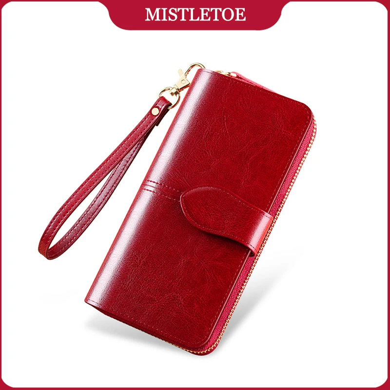 

Travel Anti RFID Genuine Leather Wallets Women New 2024 Money Coin Cellphone Bag Long Purse for Woman Birthday Gifts