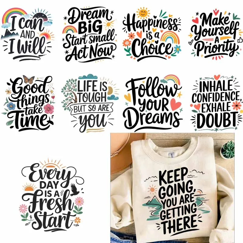 

Christ Letter Bible verses Heat Transfer Stickers Clothing Stickers Washable DTF Patches Heat Transfer DIY Fashion Accessories