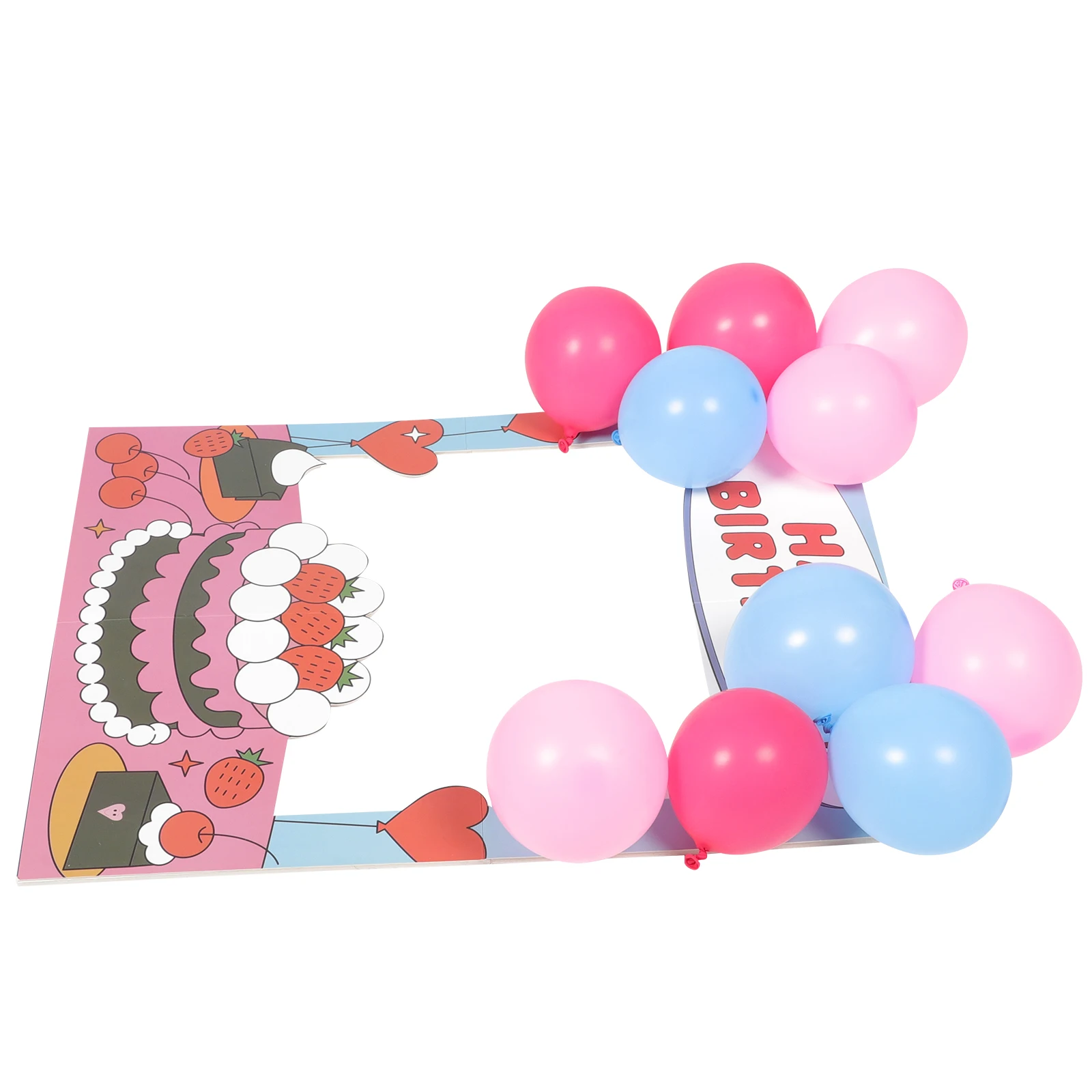 

Photo Frame Props for Kids Birthday Party Handheld Standing Sign Paper Materials Photography Accessories Novelty Decorations
