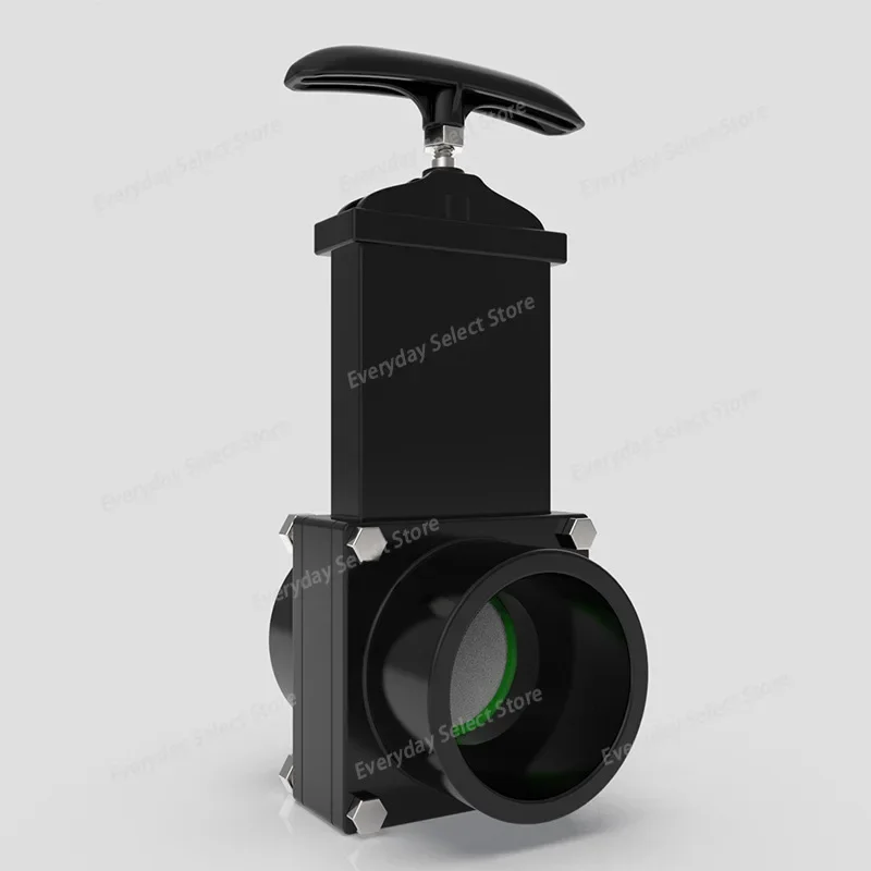RV 50mm Plastic Sewer Gate Valve, Heavy‑Duty Drain Flow Control Fitting for Caravan Van Exterior Plumbing