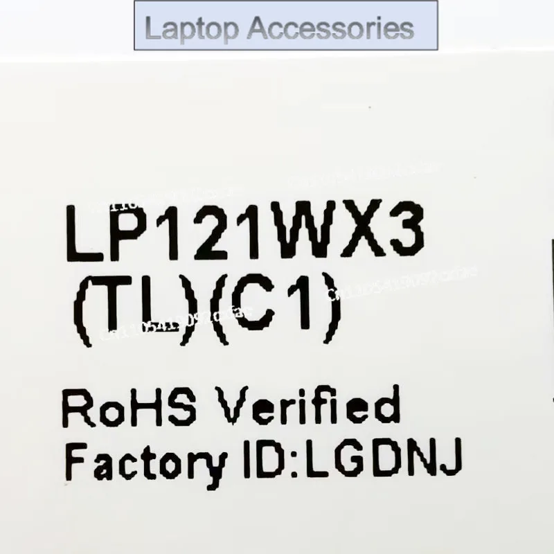 CHJ Grade A+ LP121WX3 TLC1 1280(RGB)×800 30 pins 12.1 inch Laptop lcd screen replacement display Panel