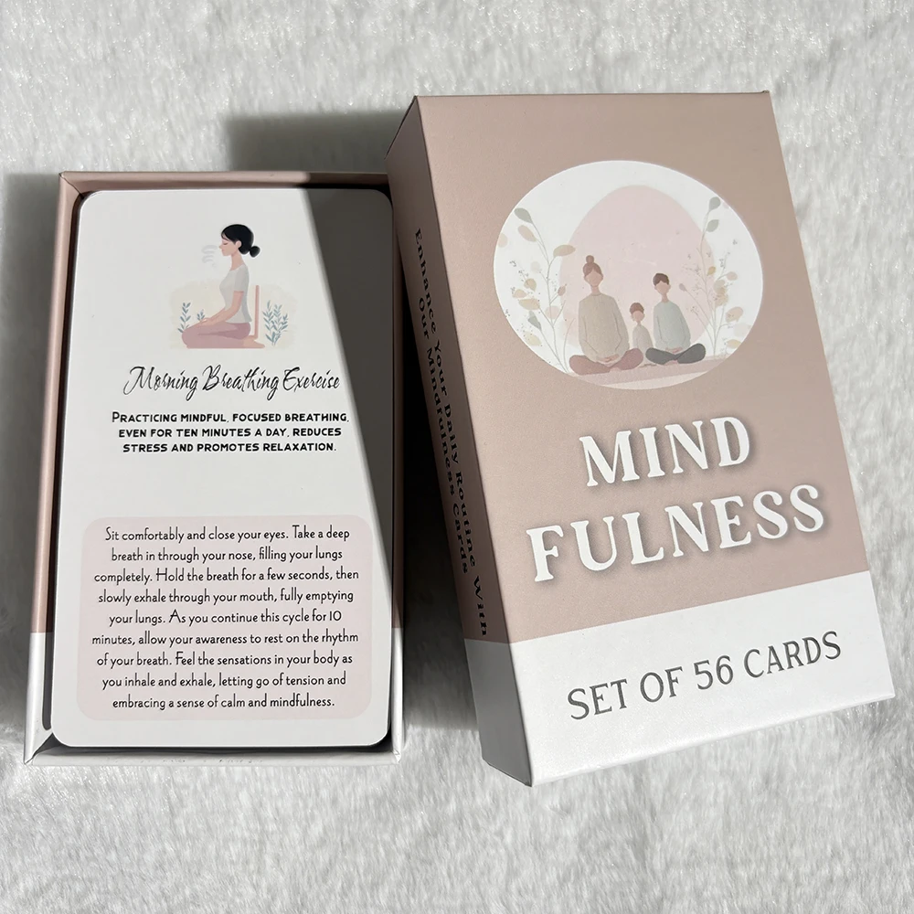 

Mindfulness Cards, Mindful Meditation, Gratitude, Kindness, Self Care & Relaxation, Simple Practices for Everyday Life, 12x7cm