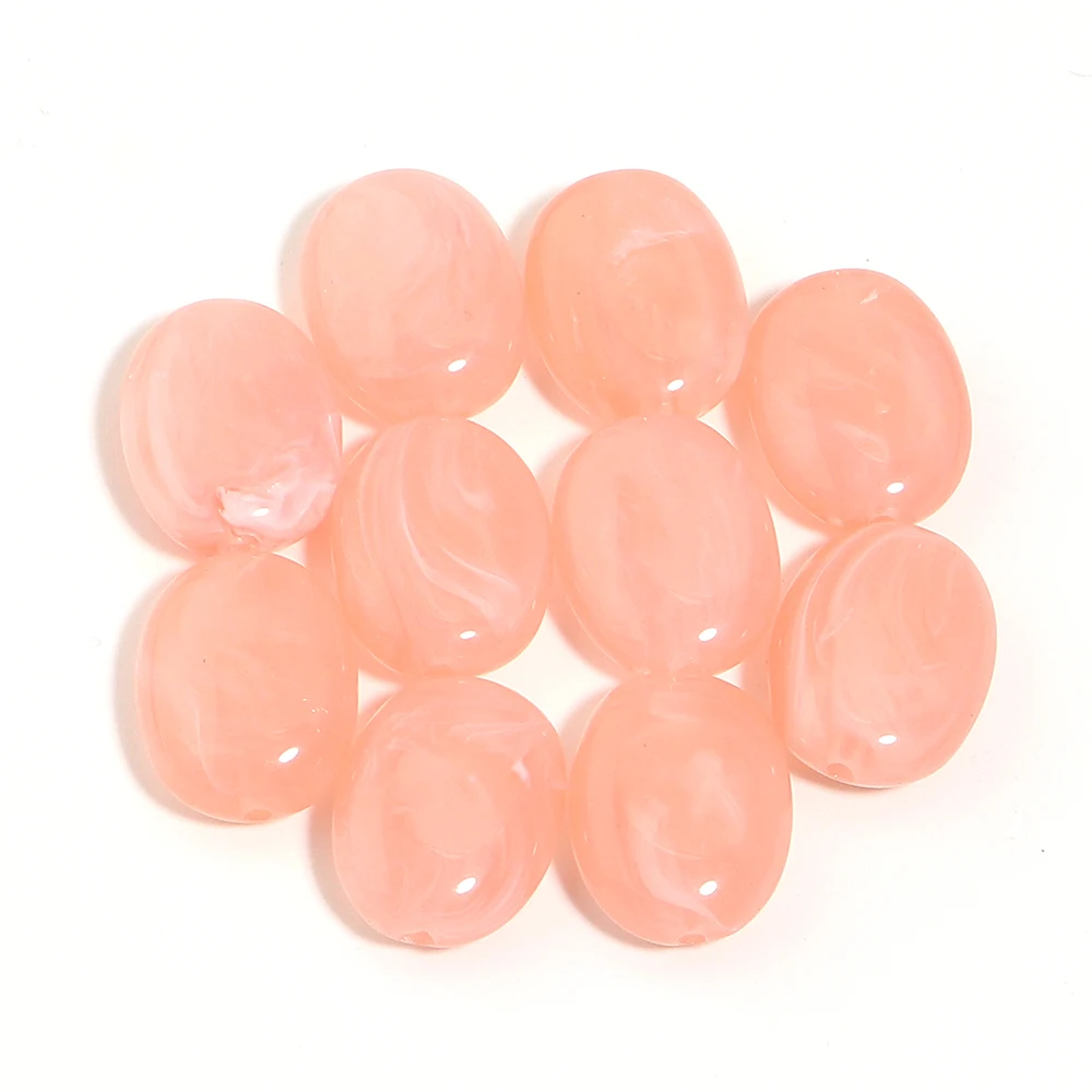 20 Stück 15 x 19 mm zweifarbige ovale Acrylperlen, imitierte Jadesteine, lose Abstandsperlen für die Schmuckherstellung, DIY-Armband, Halskette – Detail 17