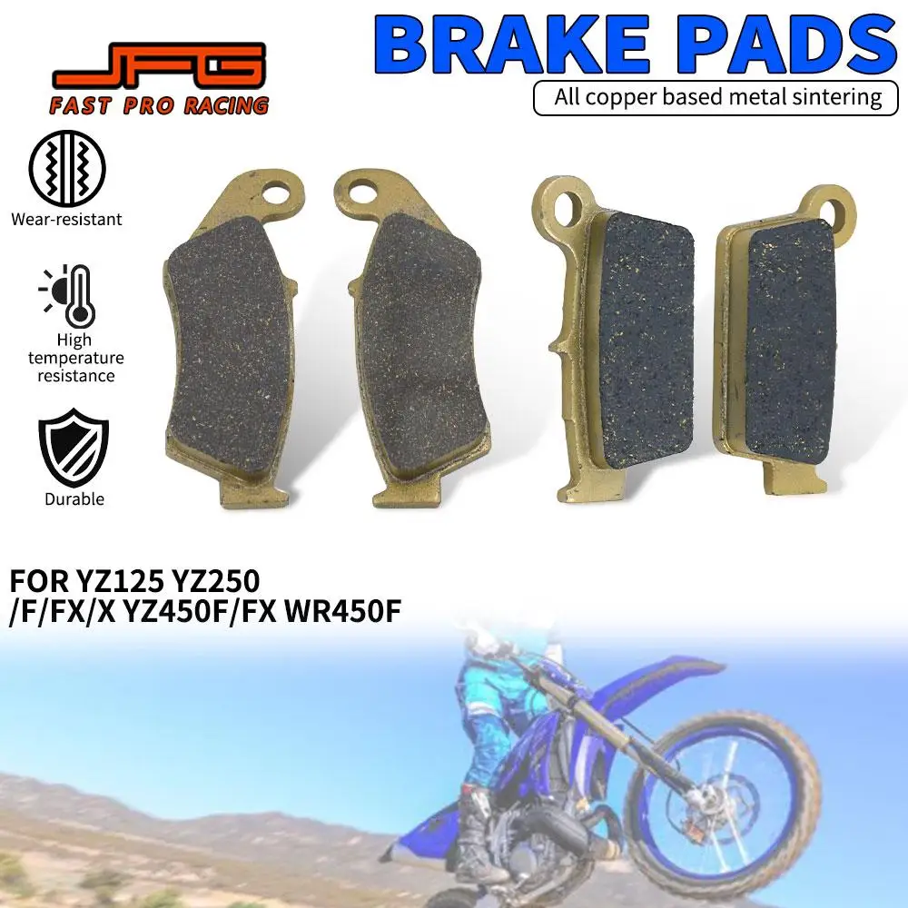 Motorcycle Front Rear Brake Pads For Yamaha YZ125 YZ250 YZ250F YZ250X YZ450F WR450F 2008-2018 YZ YZF 125 250 450 F FX