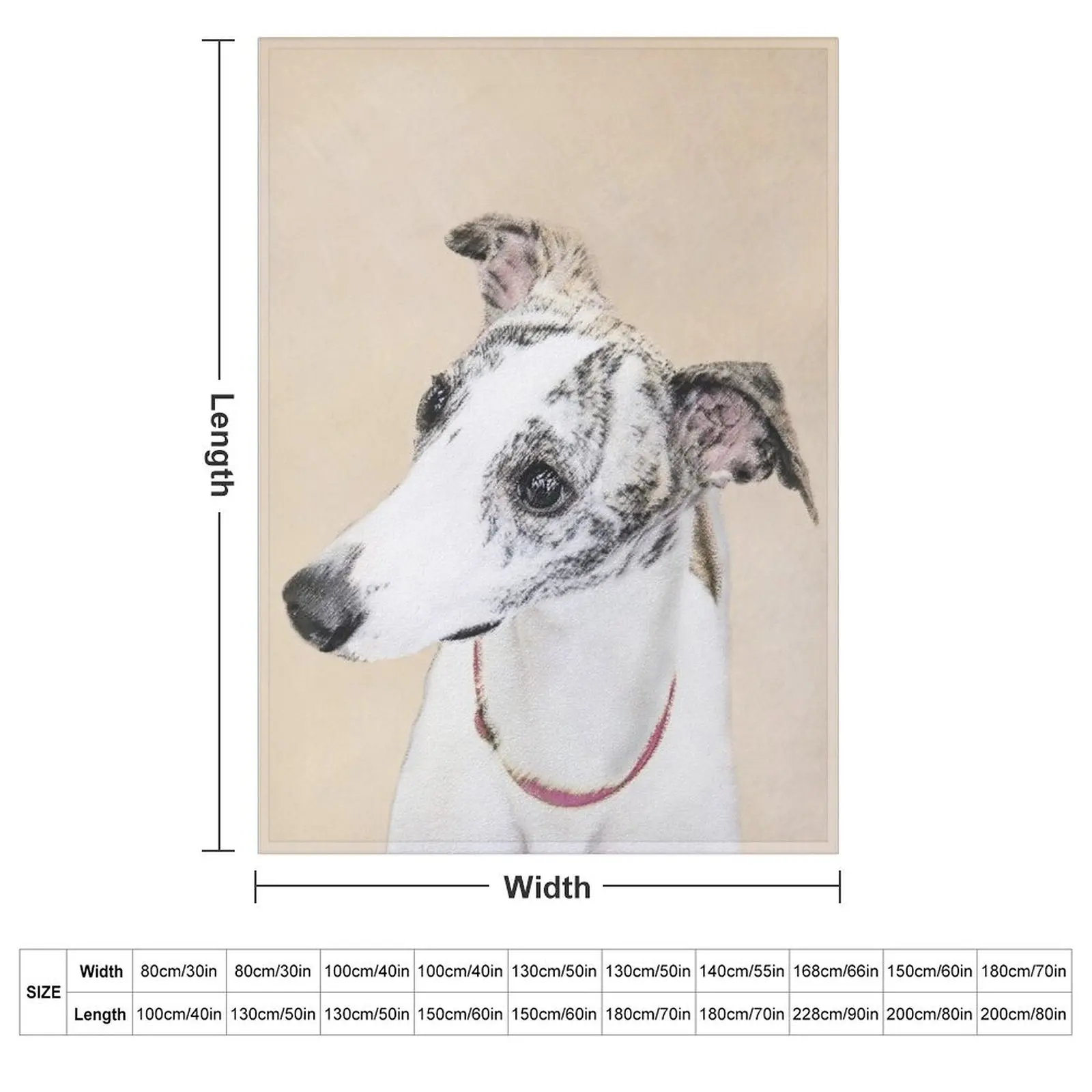 Whippet Throw Blanket Hairy Picnic Decoratives Blankets For Bed Soft Plush Plaid Polar Blankets