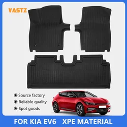 Floor Mats for Kia EV6 2022 2023 2024 All-Weather Left Right Rudder RHD LHD Cargo Liner Heavy Duty Trunk Protection Backrest Mat