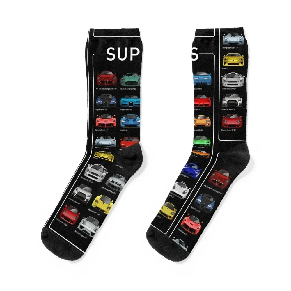 

Super Cars (B) Socks bright garter new in's compression Men's Socks Women's