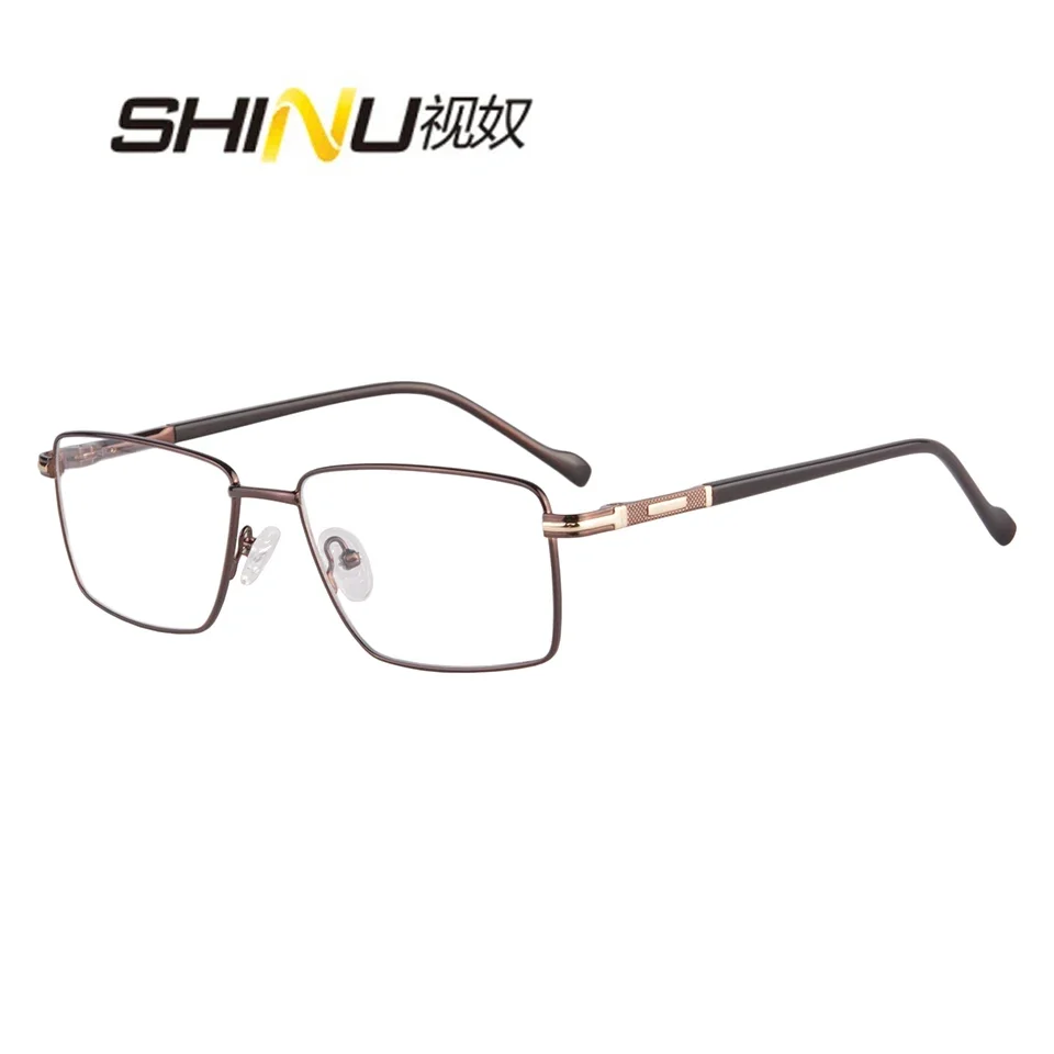 progressive multifocal reading glasses men near and far multifocal eyeglasses custom prescription with metal frame for men