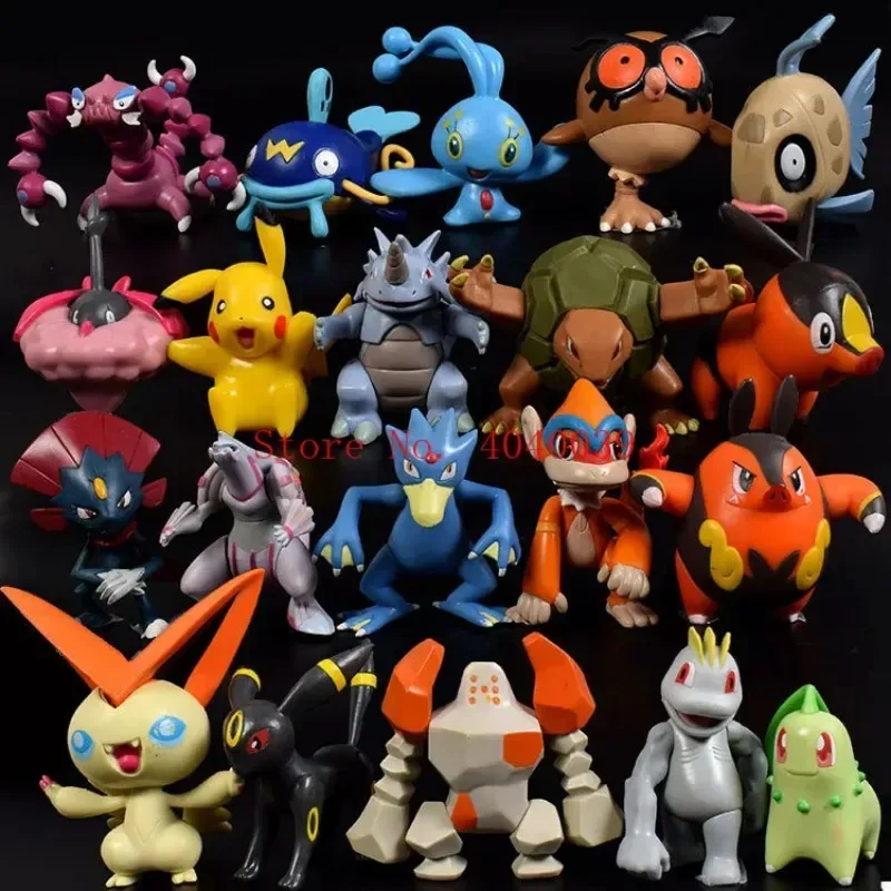 2.5 cm-3 cm POKEMON Figuren 144 Verschillende Stijlen 24 stuks/zak Nieuwe Poppen Action Figure Speelgoed voor Carta Pokemones Collectible Poppen