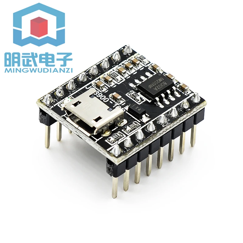 โมดูลออกอากาศเสียงเพลงที่กำหนดเองการออกอากาศเสียงอัจฉริยะพอร์ตอนุกรม USB โมดูลการรับรู้ MP3 JQ8900-16P