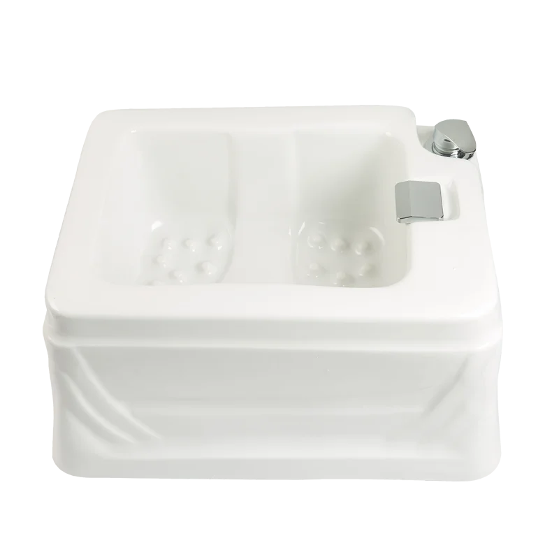 Luxury Foot Bath Basin for Soaking Feet,Pedicure Foot Spa, Acrylic Bucket with Shower and Faucet , feeting Soak Tub